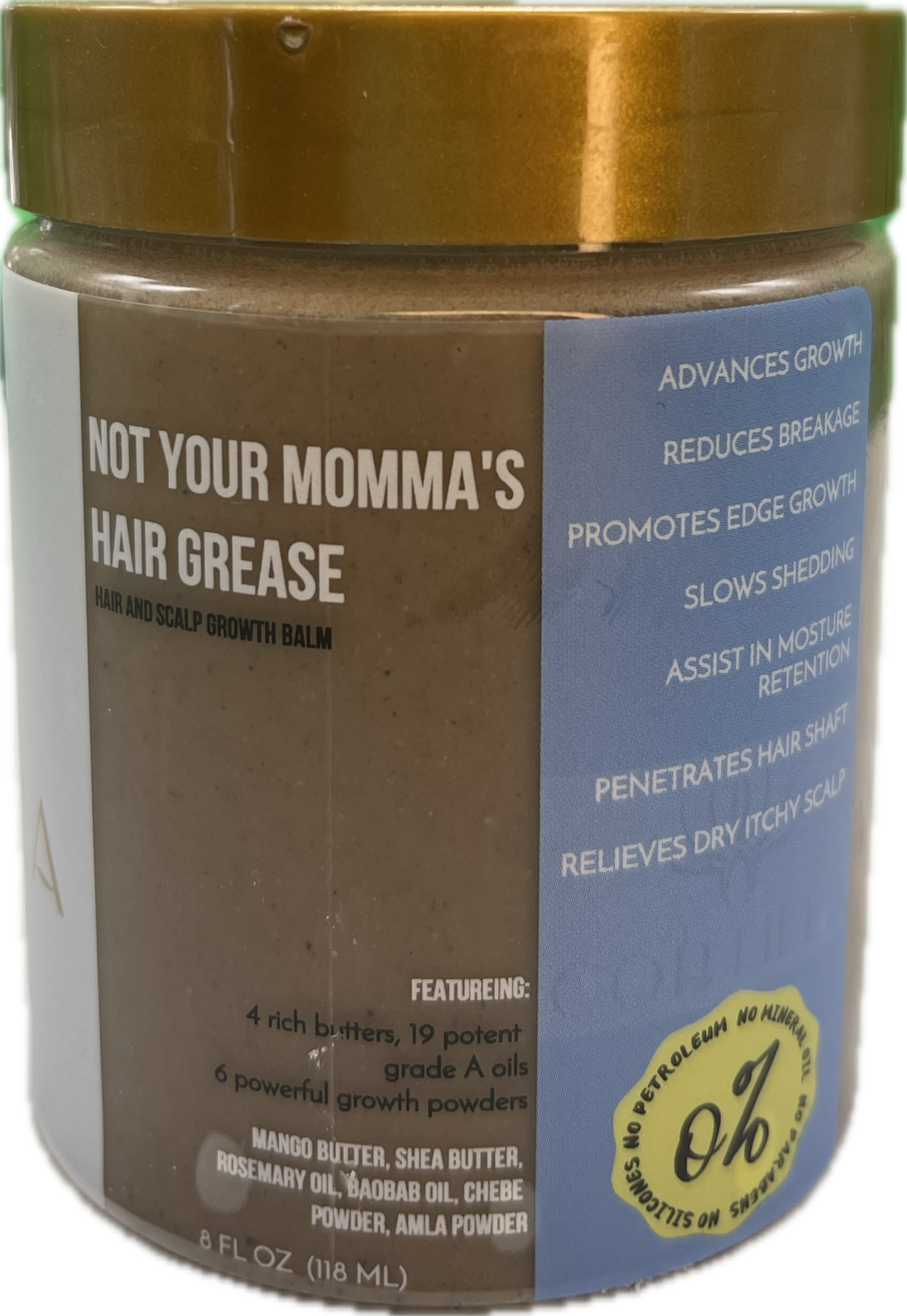 Not Your Momma's Hair Grease (Hair and Scalp Growth Balm) By Cortilla Hair Therapy