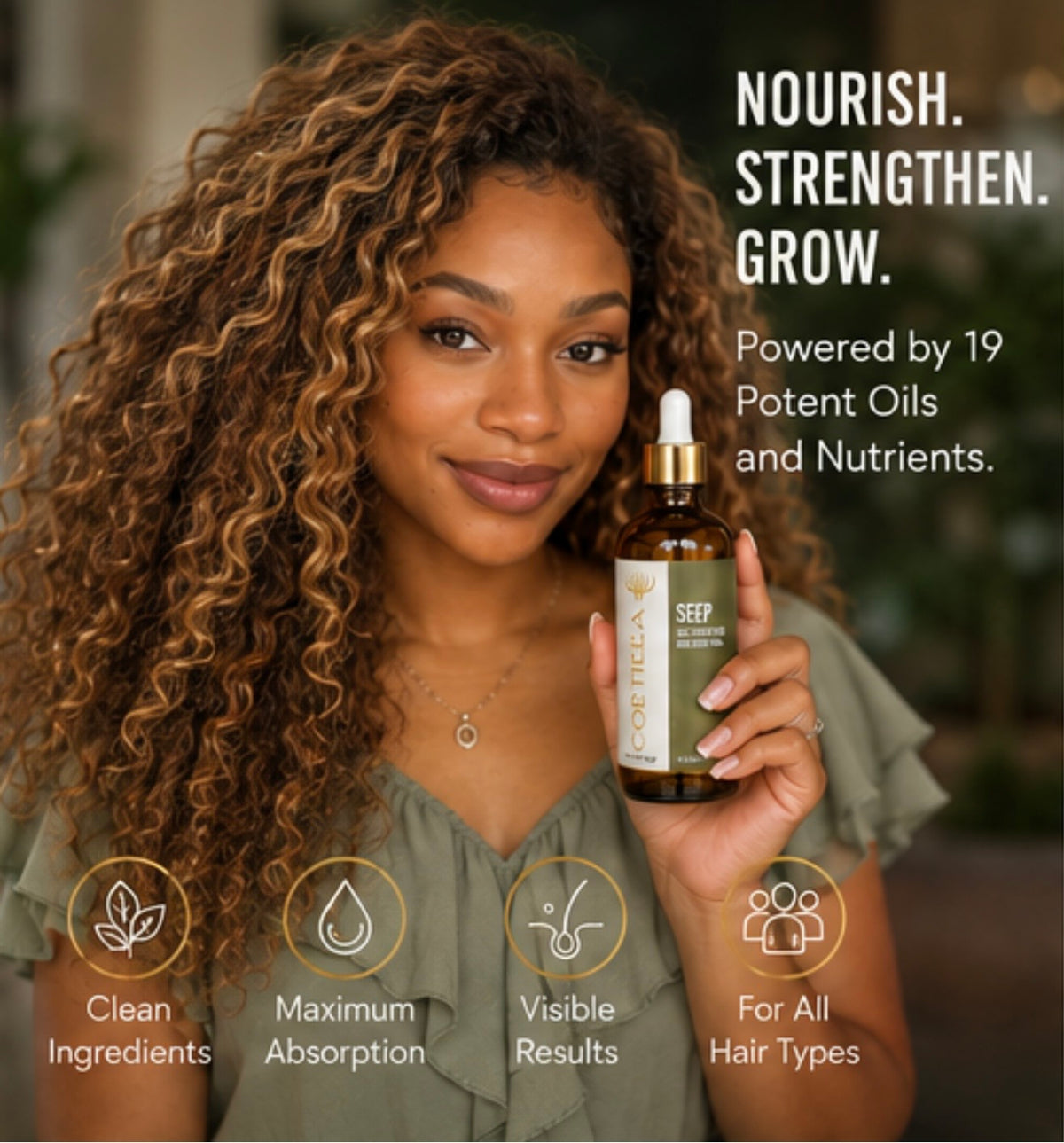 SEEP OIL (Deep Penetrating Hair Growth Oil) By Cortilla