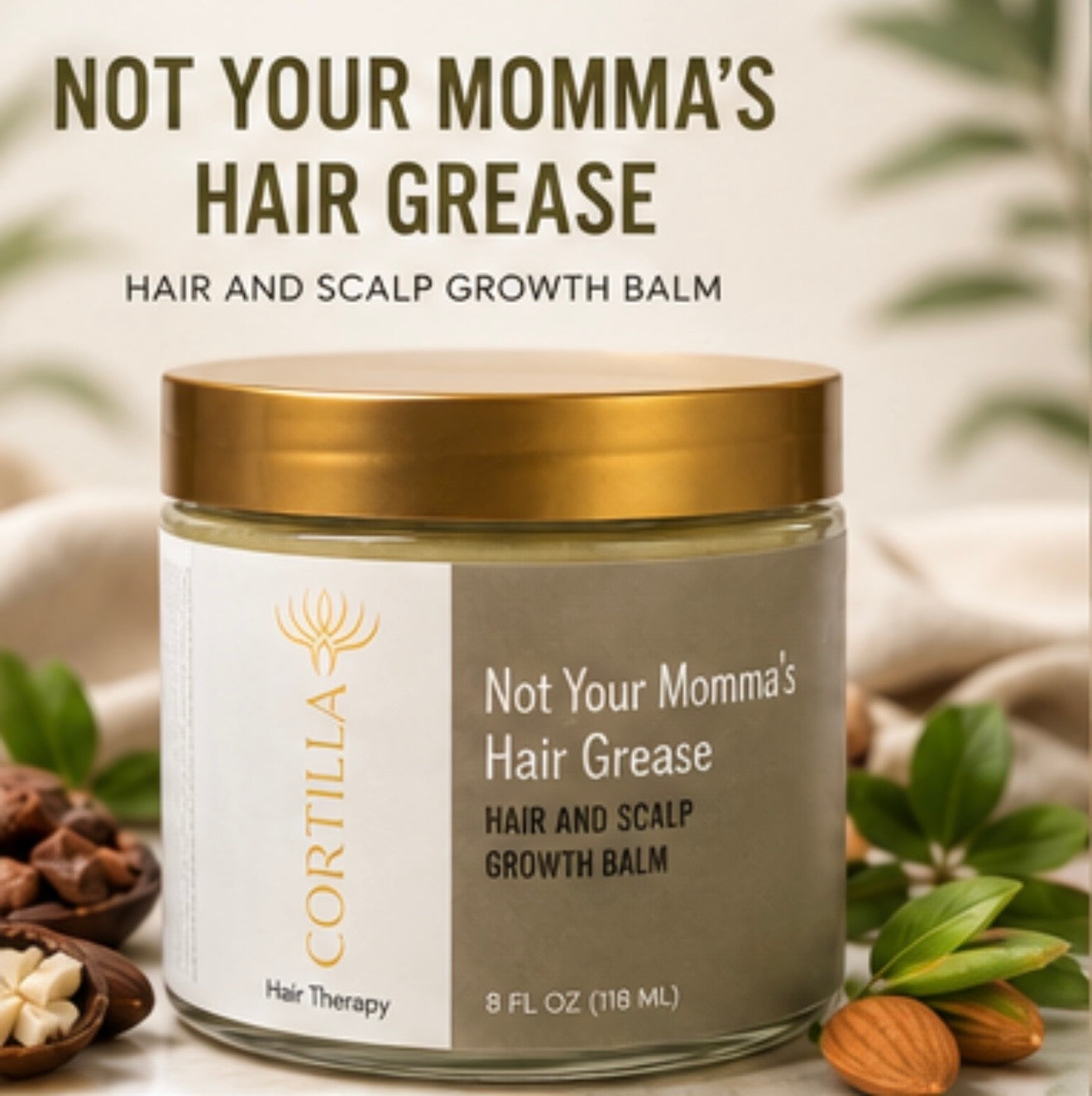 Not Your Momma's Hair Grease (Hair and Scalp Growth Balm) By Cortilla Hair Therapy
