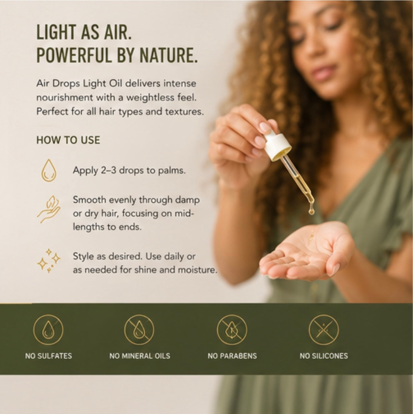 AirDrops (Light Oil) By Cortilla Hair Therapy