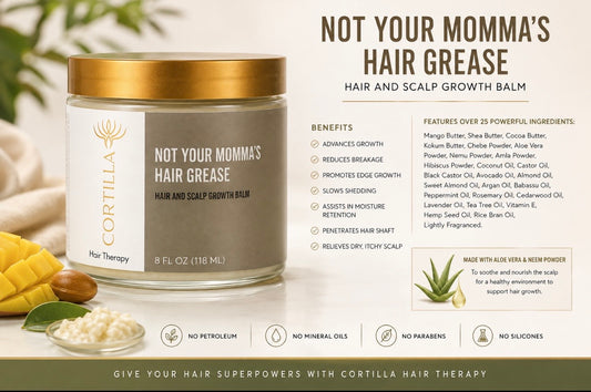 Not Your Momma's Hair Grease (Hair and Scalp Growth Balm) By Cortilla Hair Therapy
